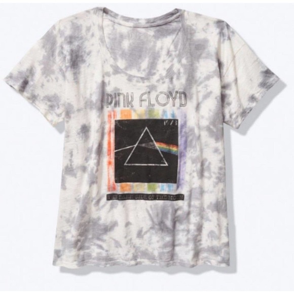 S small new PINK Victoria's Secret Pink Floyd top tee oversized tie dye - Picture 2 of 7
